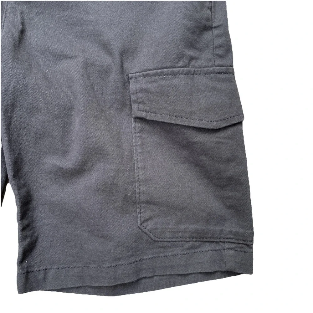 Old Navy‎ Boys Cargo Shorts XXL 18 Gray Elastic Waist Pockets Casual Youth